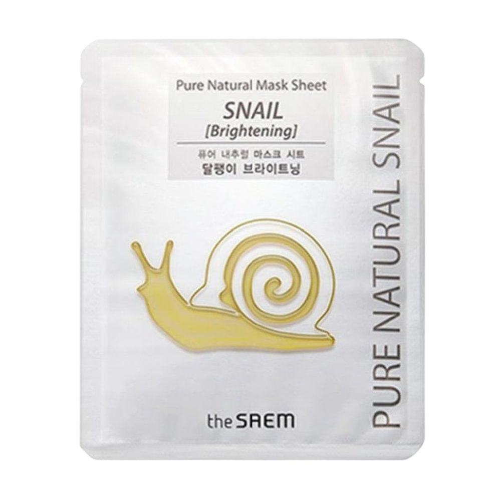 THE SAEM Pure Natural Snail Brightening Mask Sheet