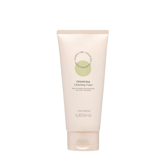 MISSHA Creamy Latte Cleansing Foam Green Tea
